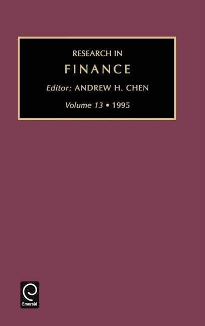 Book cover image for Research in Finance ISBN: 9781559385787